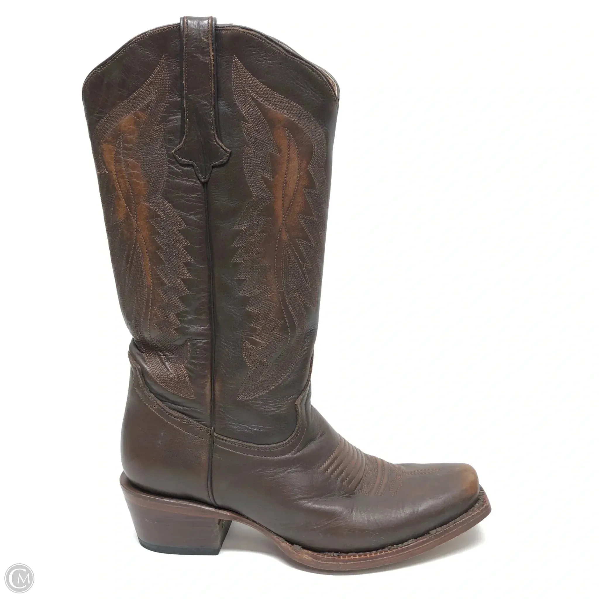 Boots Western By Clothes Mentor In Brown, Size: 8 Heeled Army Boots