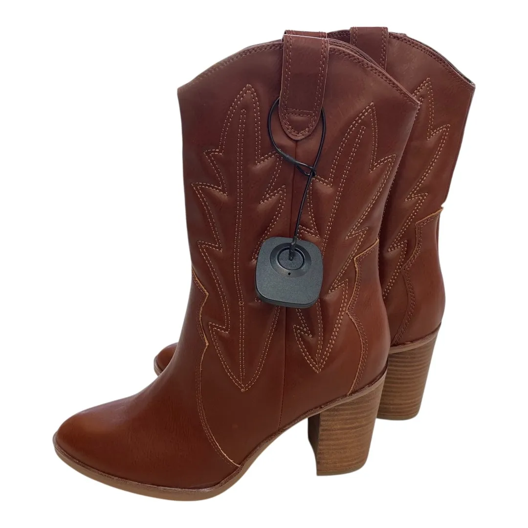 Boots Western By Mia In Brown, Size:8 Over Knee Thigh Boots