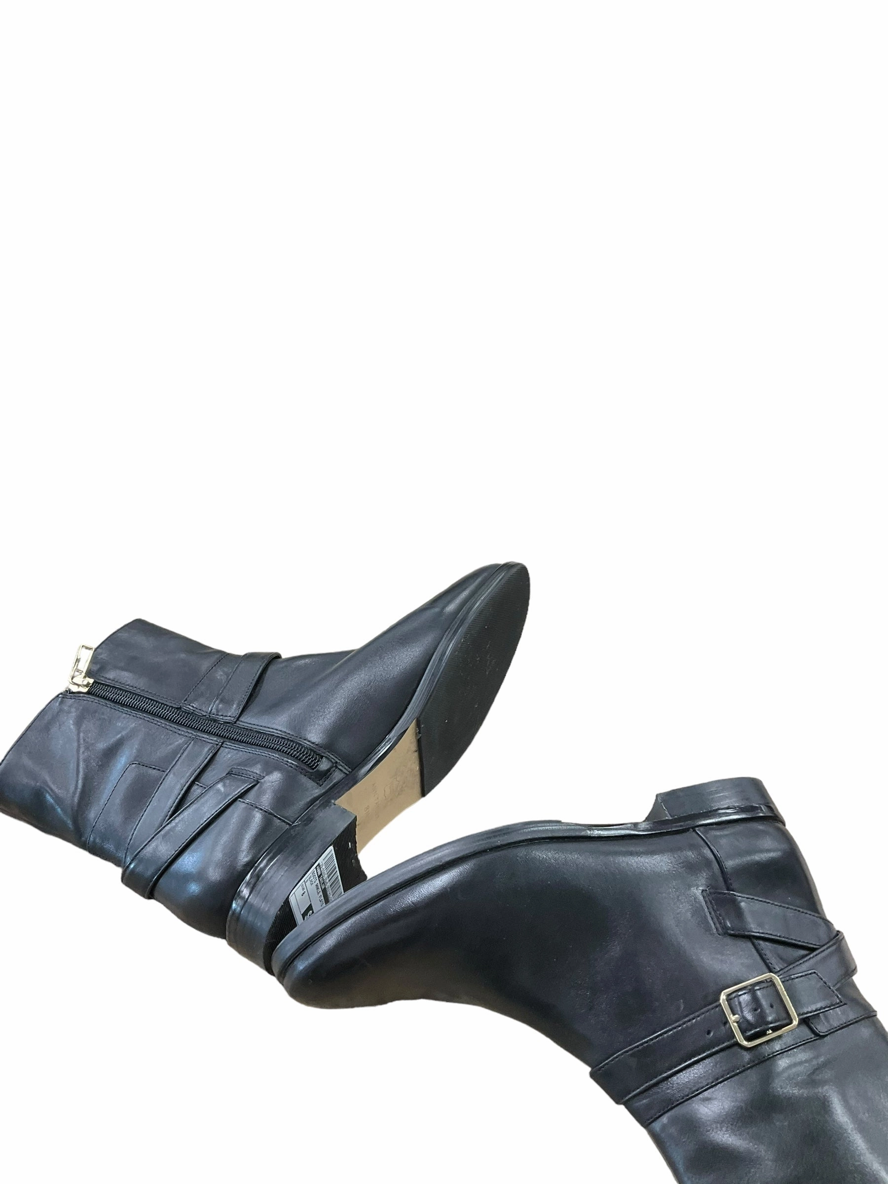 Boots Ankle Flats By Ann Taylor In Black, Size: 8 Ankle Boots Size 2