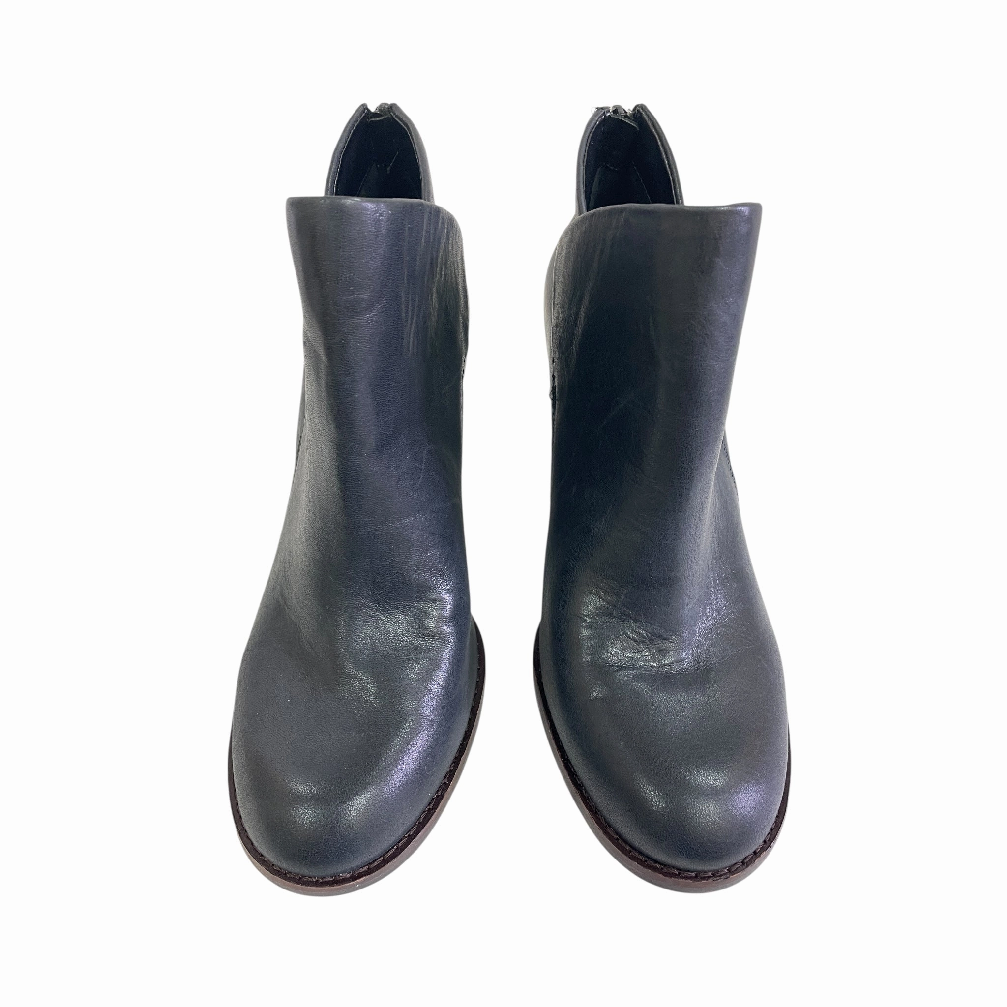 Boots Ankle Flats By Gianni Bini In Blue, Size:9 Ankle Boots That Tie