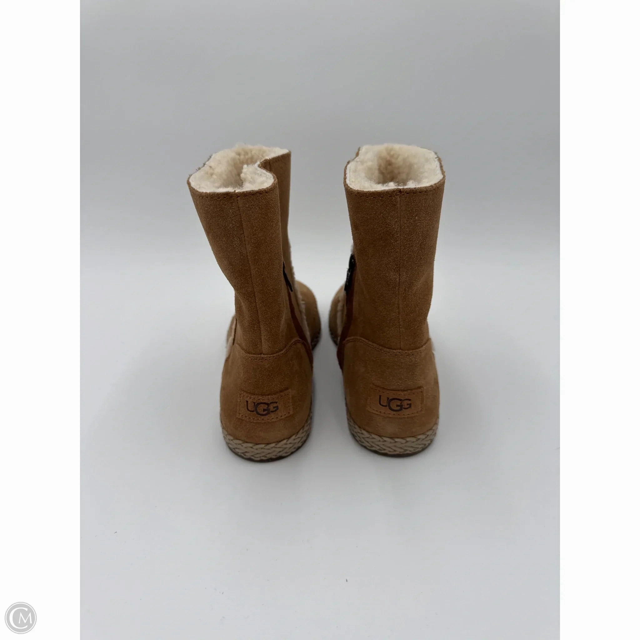 Kitten Heel Stretch Ankle Boots Boots Ankle Flats By Ugg In Tan, Size: 10