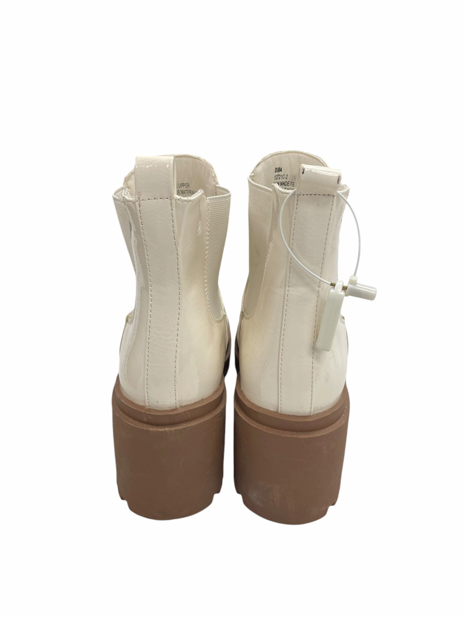 Glaze Ankle Boots Boots Ankle Heels By Diba In Cream, Size: 9