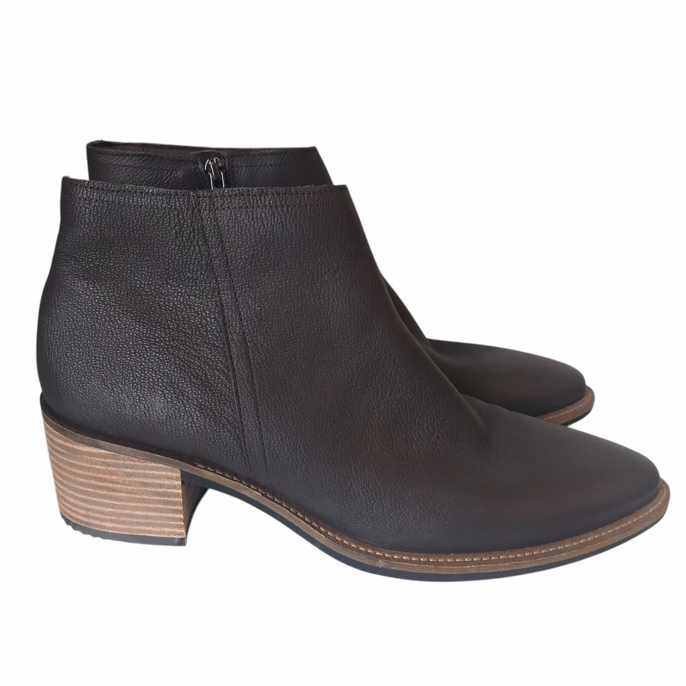Boots Ankle Heels By Ecco In Brown, Size:11.5 Ankle Boots For 2024