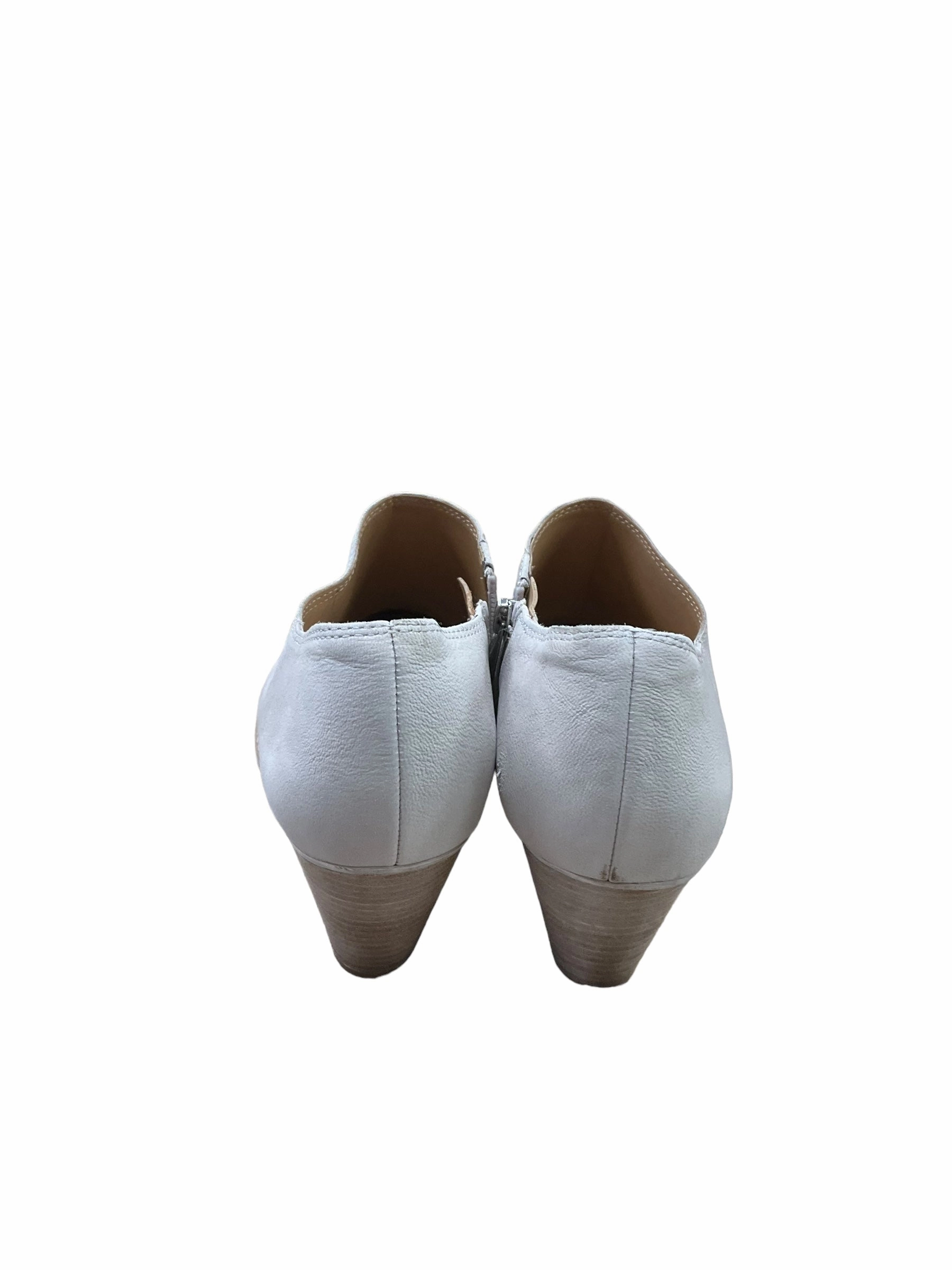 Boots Ankle Heels By Franco Sarto In Taupe, Size: 8 Western Style Suede Ankle Boots