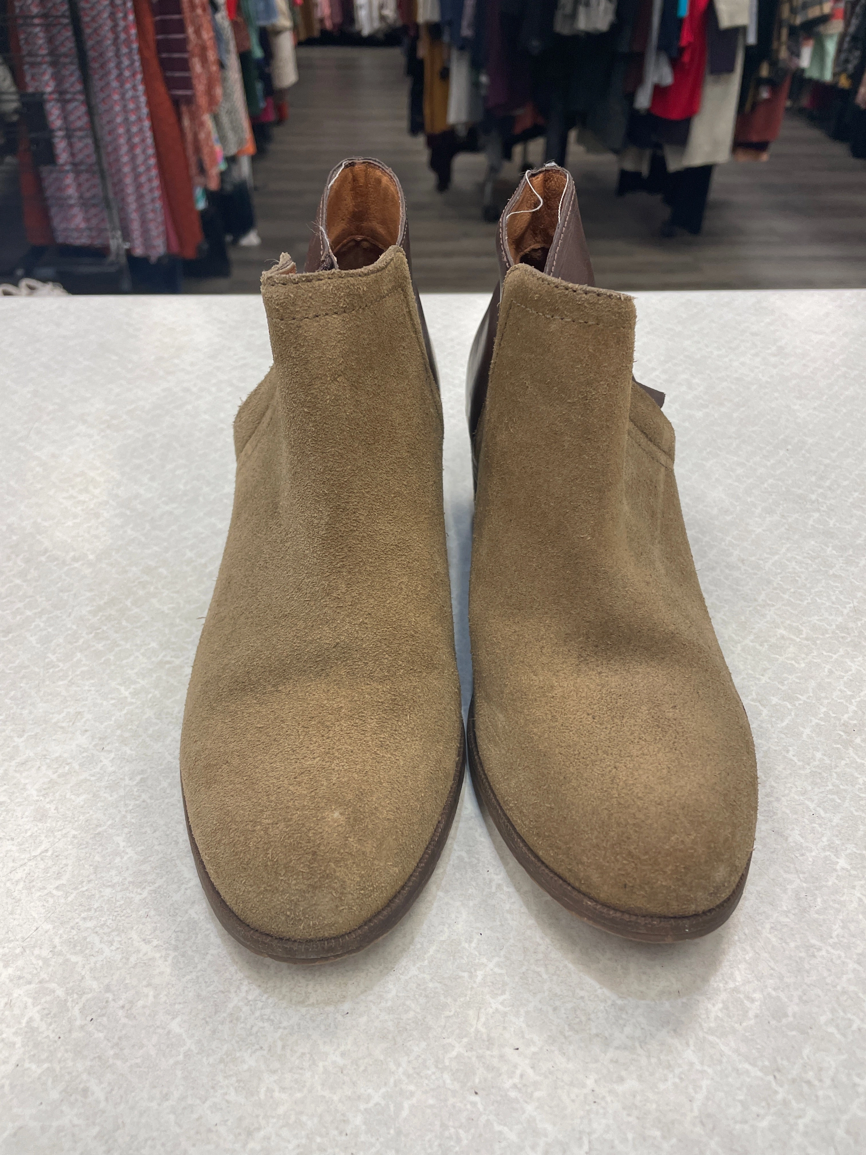 Ankle Boots Size 9.5 Boots Ankle Heels By Madewell In Brown, Size: 7.5