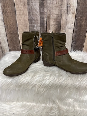 Leather Zip Up Ankle Boots Boots Ankle Heels By Rockport  Size: 7