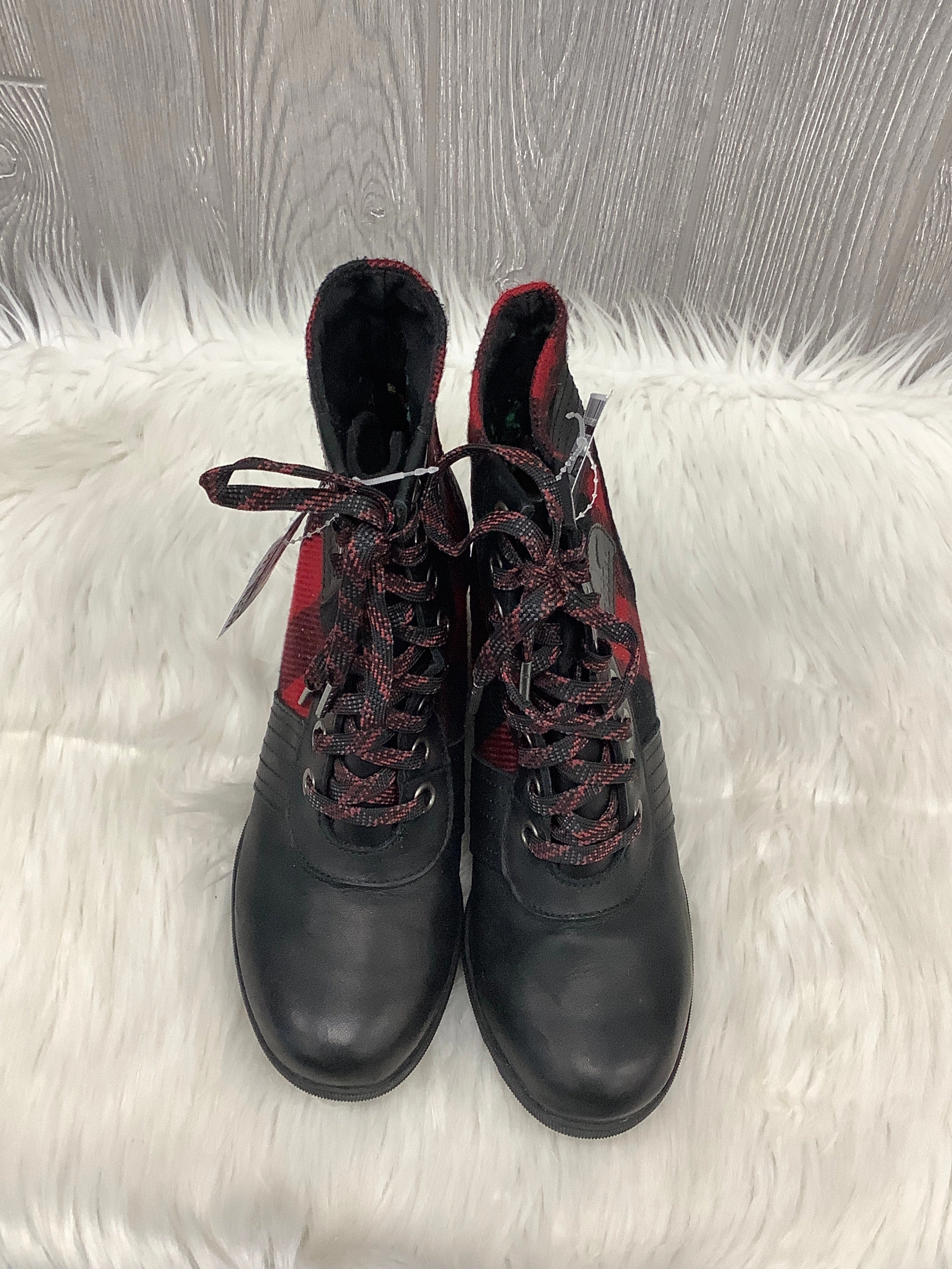 Vintage Flat Ankle Boots Boots Ankle Heels By Sorel In Black, Size: 8.5