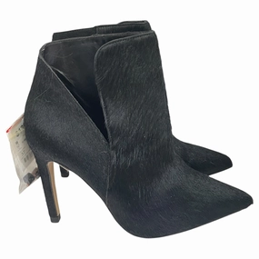 BOOTS ANKLE HEELS by ZARA BASIC in BLACK, Size:7 Comfortable Ankle Boots Wide Fit