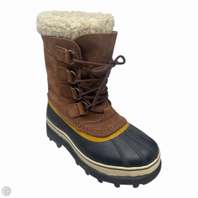 Boots Snow By Sorel In Black & Tan, Size: 6 Wide Width Cowboy Boots
