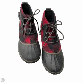 Boots Snow By Sorel In Plaid Pattern, Size: 8.5 Wide Toe Box Hiking Boots