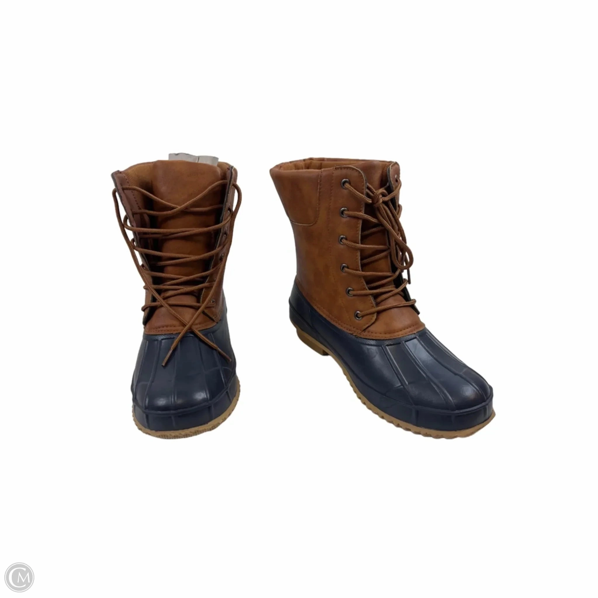 Flat Ankle Boots Boots Snow By Torrid In Blue & Brown, Size: 11