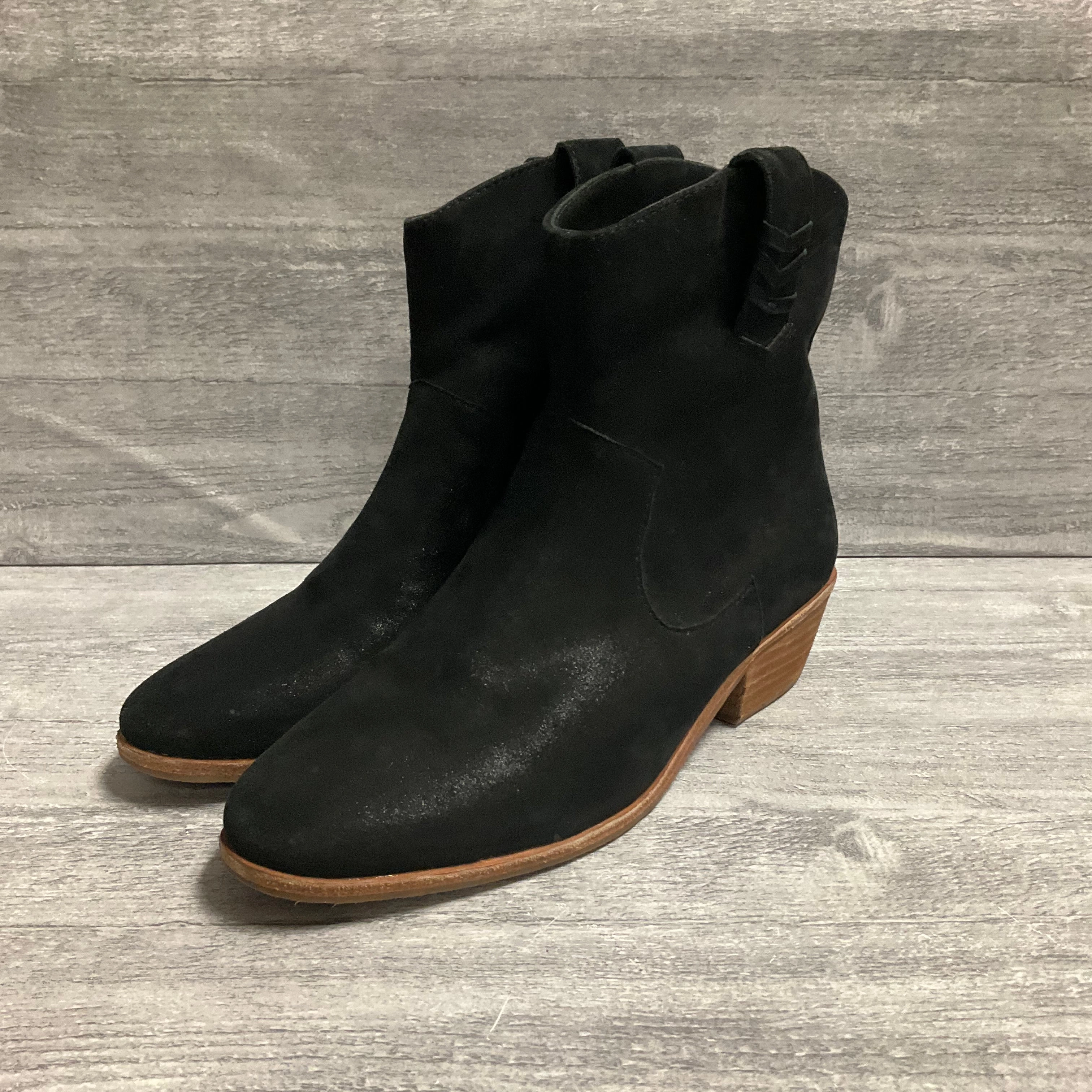 Boots Kangaroo Leather Boots Western By Jack Rogers In Black, Size: 7