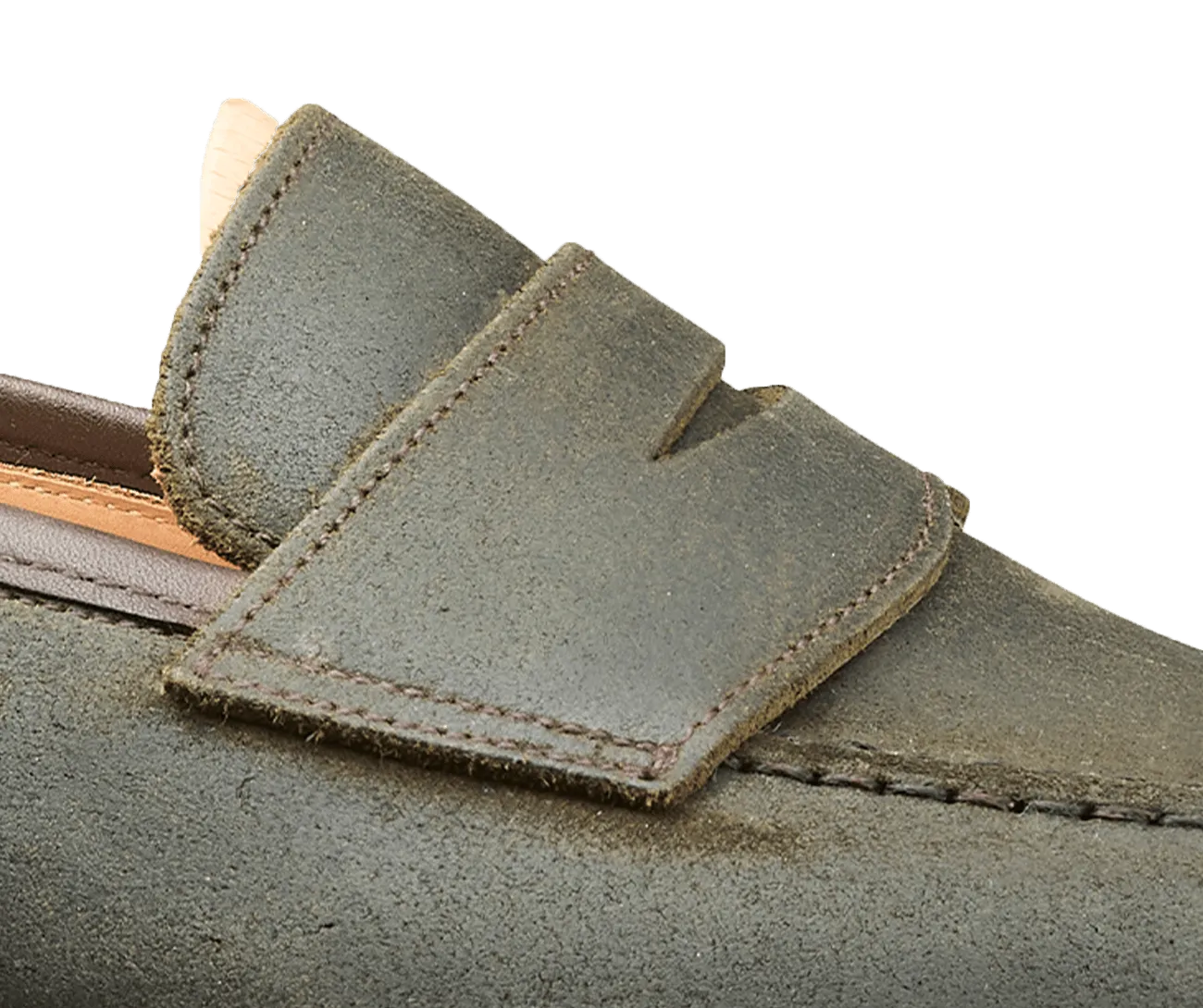 Boston 2 Green Rough-Out Suede Aldo Suede Loafers