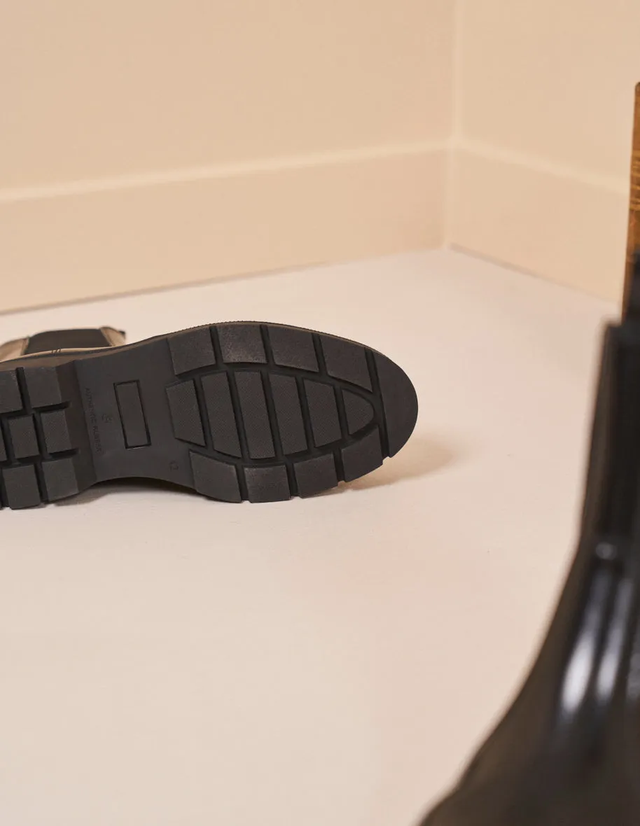 Born Boots Bottines Thomas - Cuir box noir