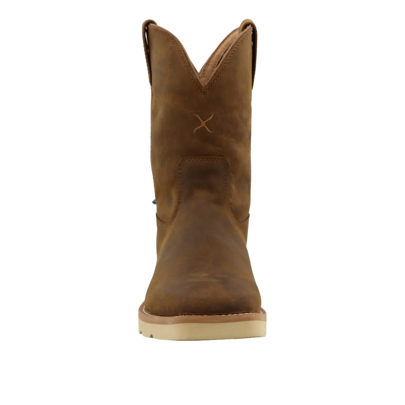 Twisted X Men's Distressed Saddle Wedge Sole Pull On Work Boots MCBW001 Boots For Horse Riding