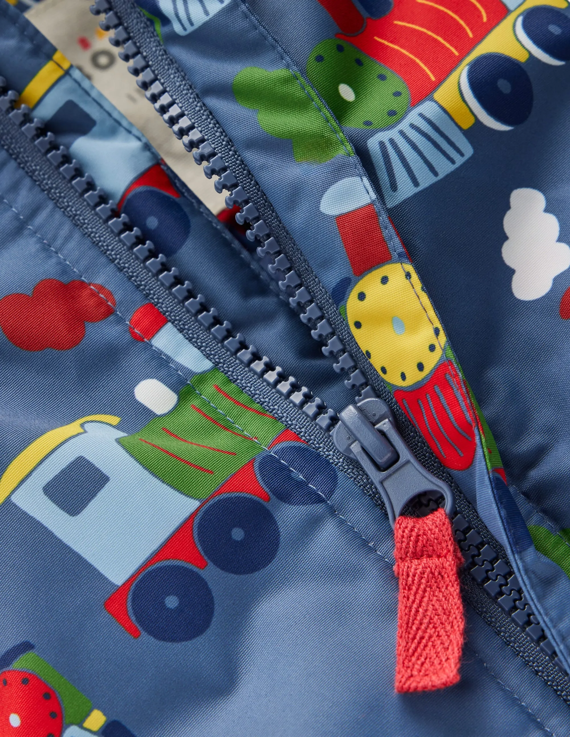 Business Casual Boots Boys Snowsuit-Blue Trains