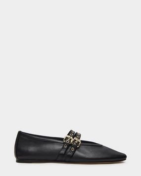 Loafers British LYDIA BLACK LEATHER