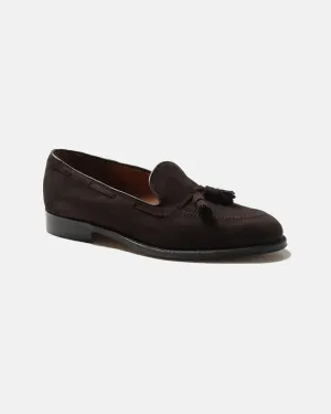 Miu Miu Suede Loafers Made-in-America Mocha Suede Tassel Loafer