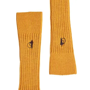 Work Boots Slip On Boot Socks - Saffron
