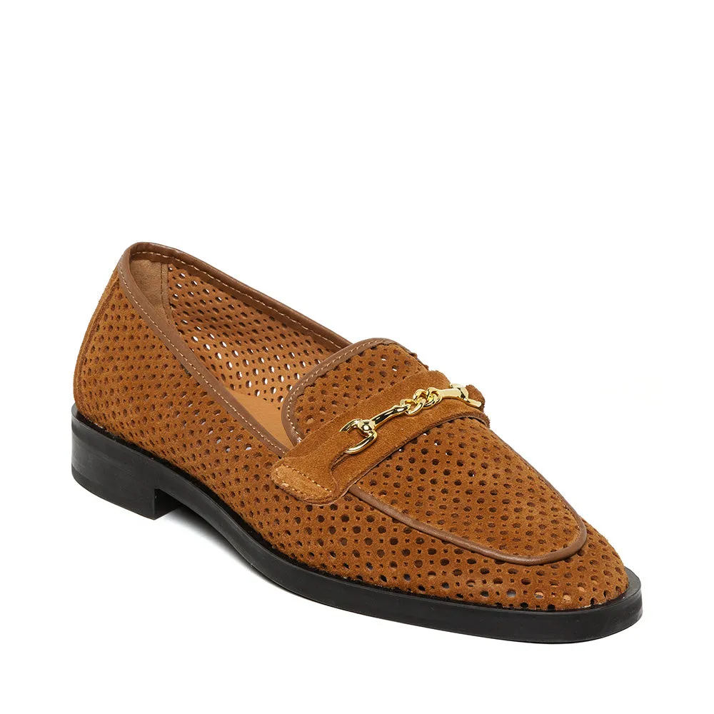 Nafisa Flat Shoe TAN SUEDE Business Shoes Flats