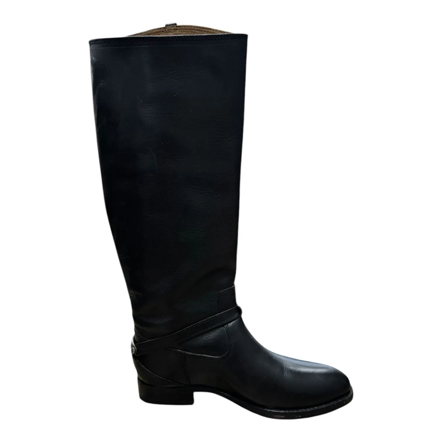 Boots Designer By Frye In Black, Size: 6 Boots With Flames