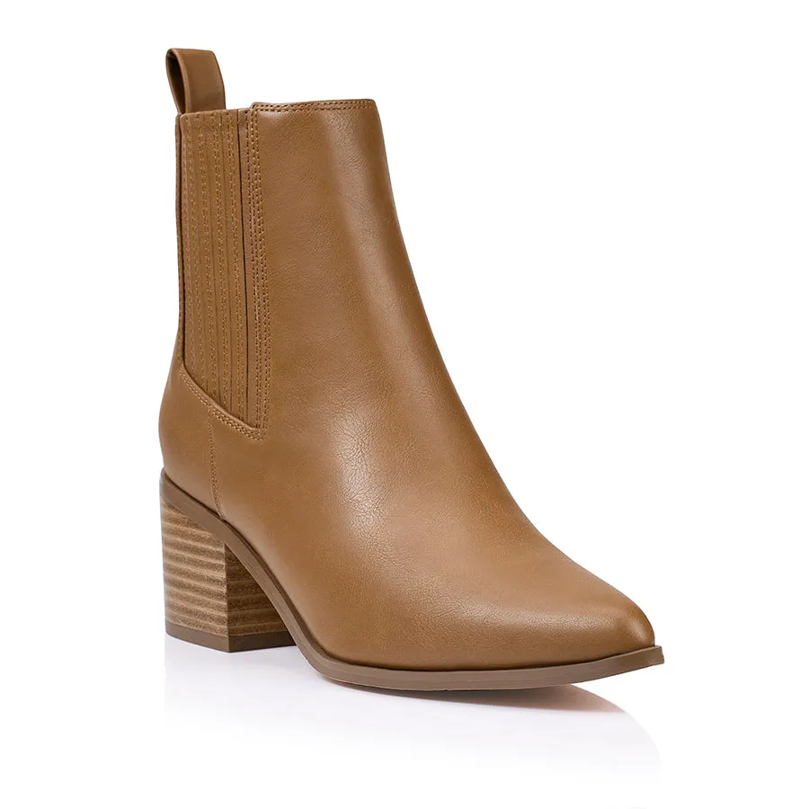 Fillipin Chelsea Ankle Boots - Tan Softee Guidi Boots