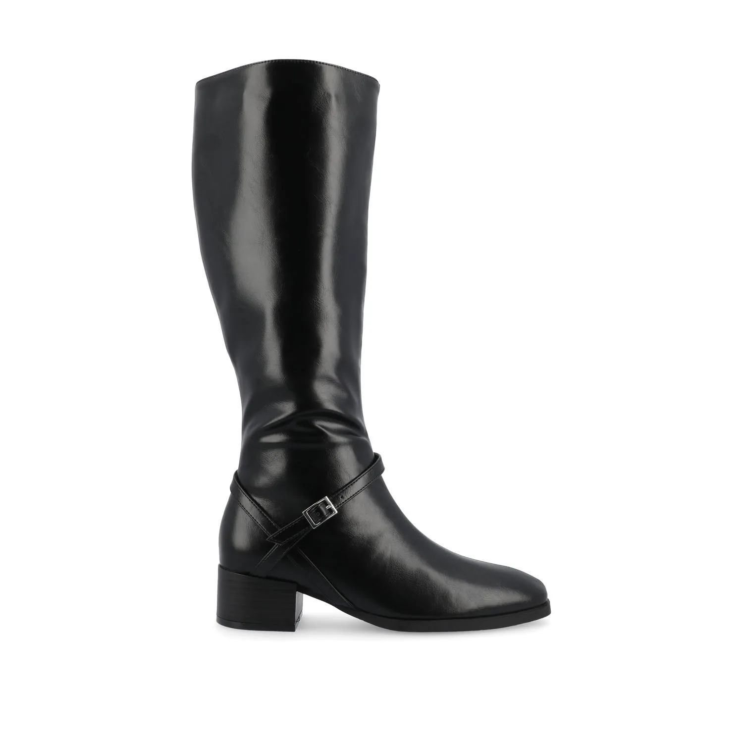 RHIANAH KNEE HIGH BOOTS IN X-WIDE CALF Stylish Work Boots