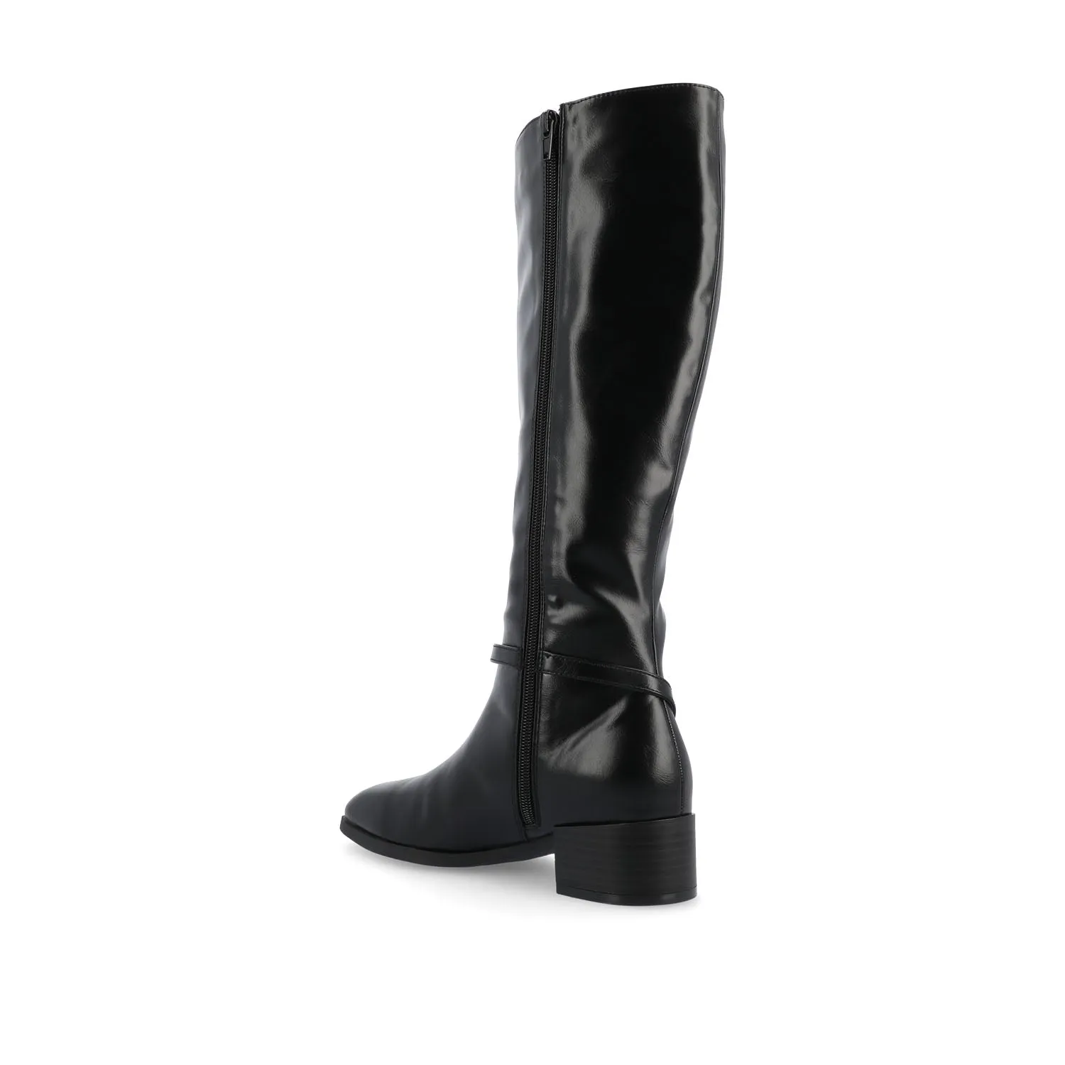 RHIANAH KNEE HIGH BOOTS IN X-WIDE CALF Brown Moon Boots