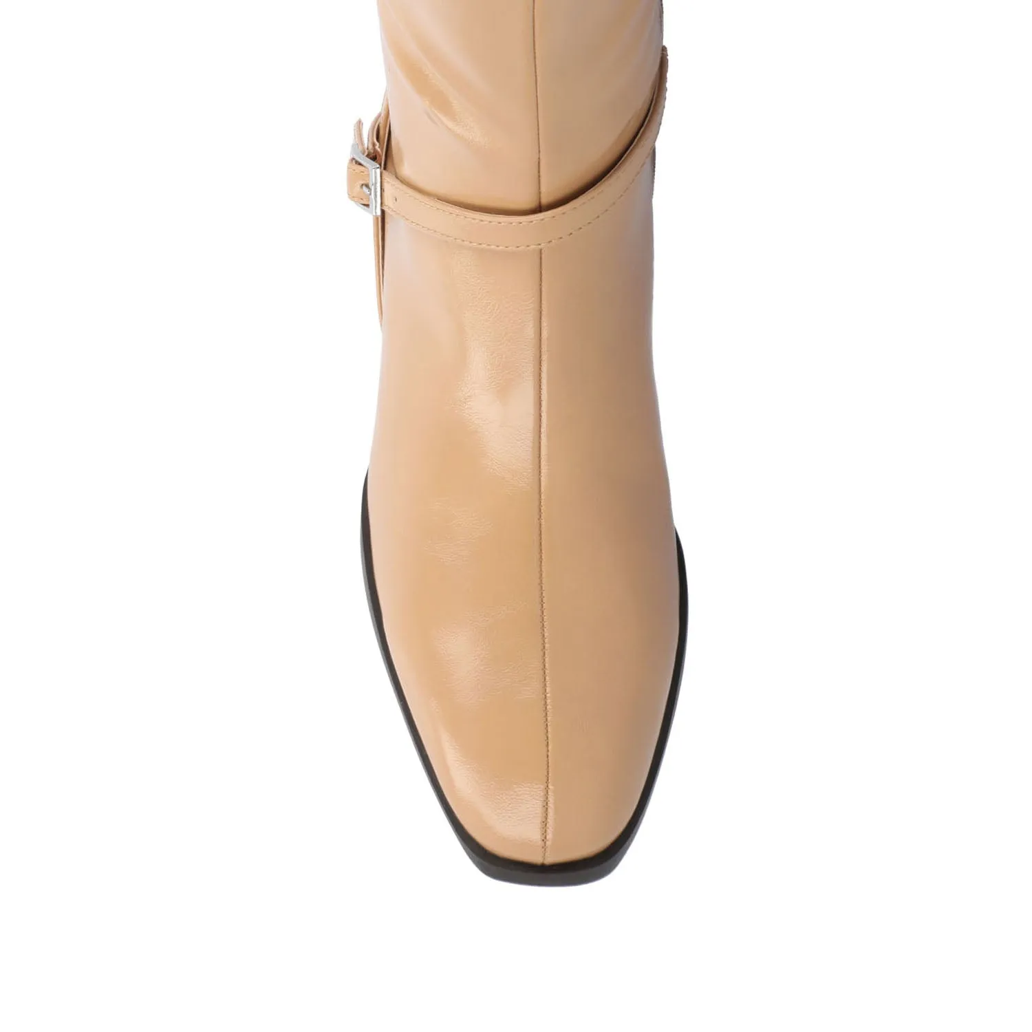 RHIANAH KNEE HIGH BOOTS IN X-WIDE CALF Grey Dress Boots