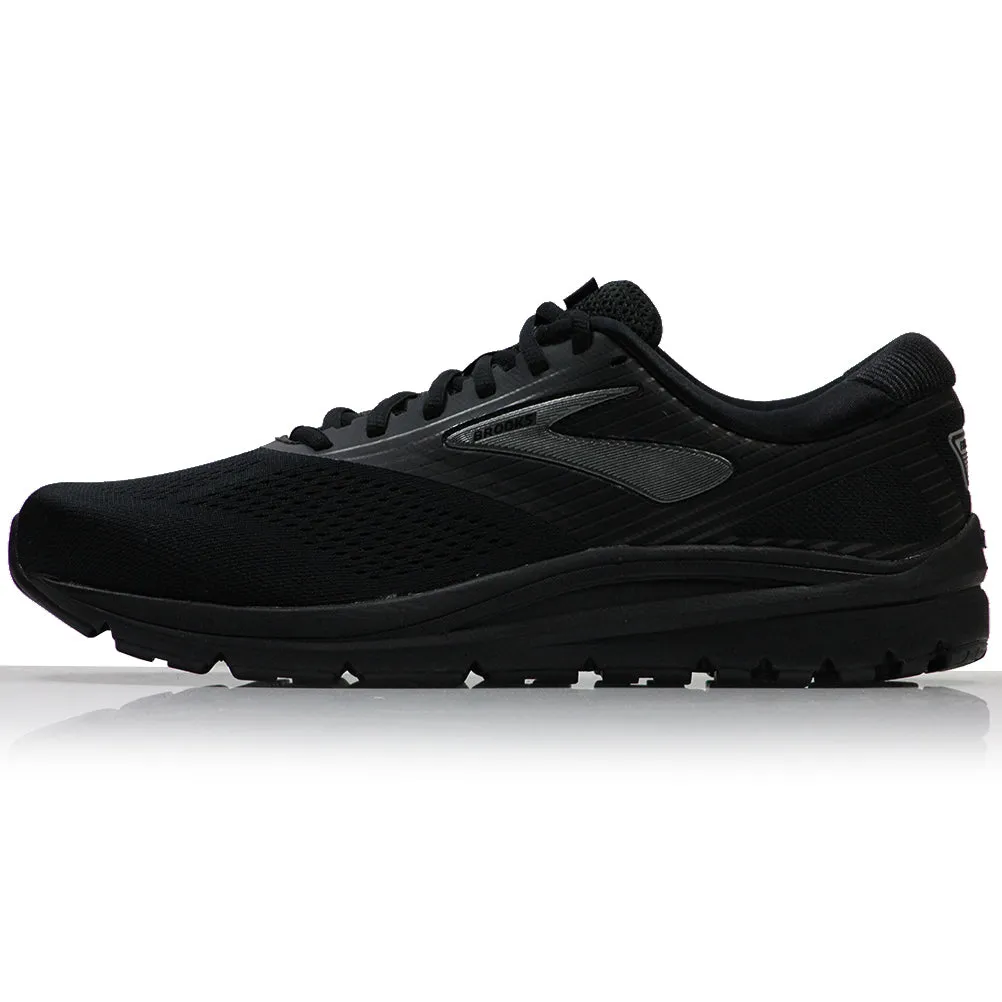 Brooks Addiction 14 Men's Running Shoe - Black/Black Running Shoes With Ankle Protection