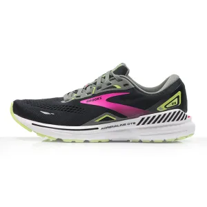 Brooks Adrenaline GTS 23 Women's Running Shoe - Black/Gunmetal/Sharp Green Running Shoes For Half Marathon