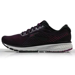 Brooks Ghost 12 Women's Running Shoe - Black/Hollyhock/Pink Best On Shoe