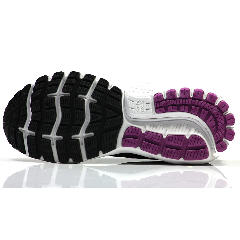 Brooks Ghost 12 Women's Running Shoe - Black/Hollyhock/Pink Tech Running Shoes