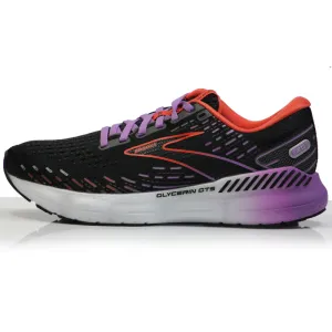 Brooks Glycerin GTS 20 Women's Running Shoe - Black/Bellflower/Fiesta Best Flat Feet Running Shoes