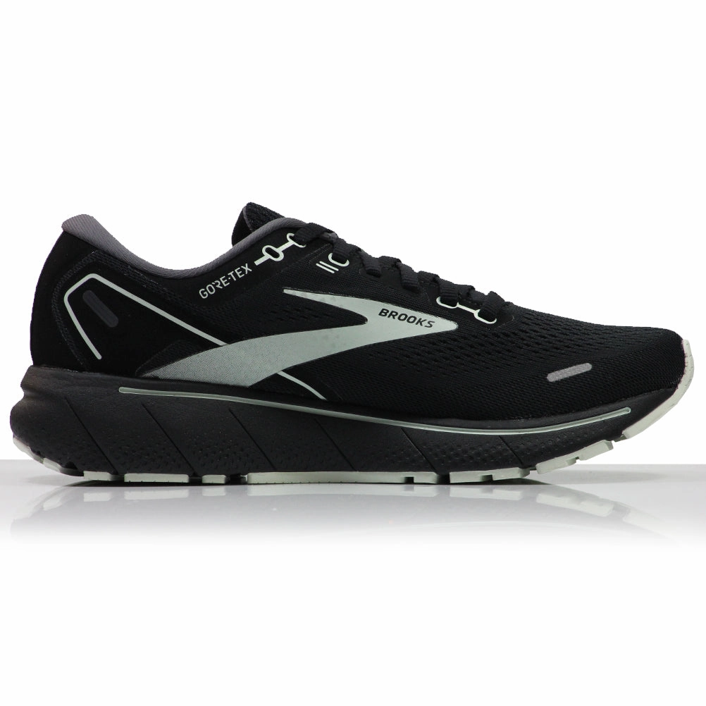 Brooks Ghost 14 GTX Women's Running Shoe - Black/Blackened Pearl/Aquaglass Trail Running Shoes For Distance
