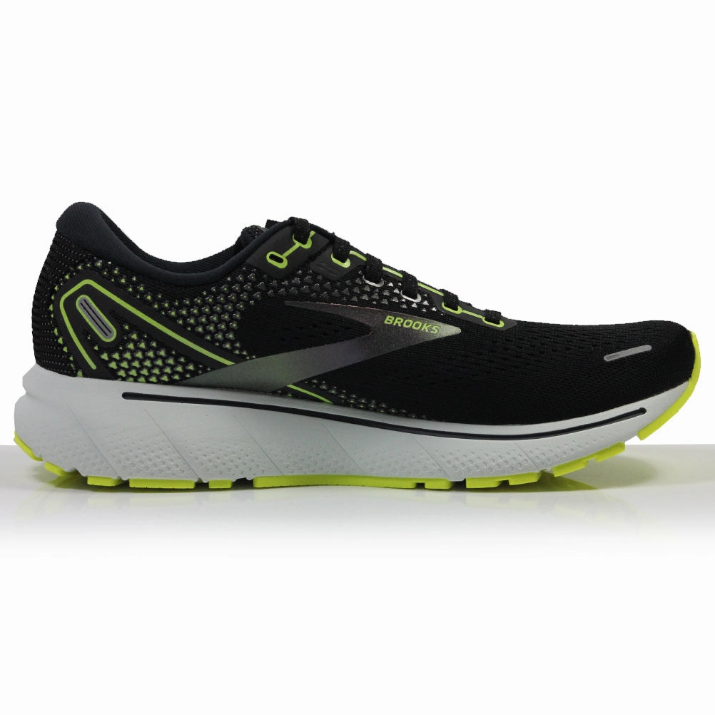 Brooks Ghost 14 Women's Running Shoe - Black/Nightlife Pronation Running Shoe
