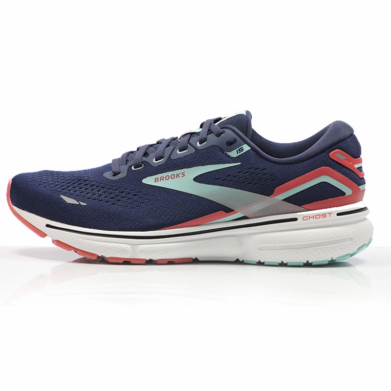 Brooks Ghost 15 Women's Running Shoe - Black/Orange/Raspberry Running Shoes Photoshoot