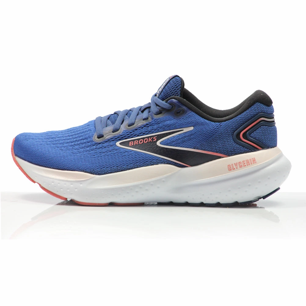 Brooks Glycerin 21 Women's Running Shoe - Blue/Icy Pink/Rose Best Running Shoes For Cushioning