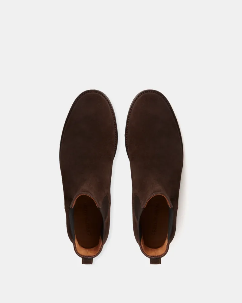 Propet Boots Brown Suede Lightweight Chelsea Boot