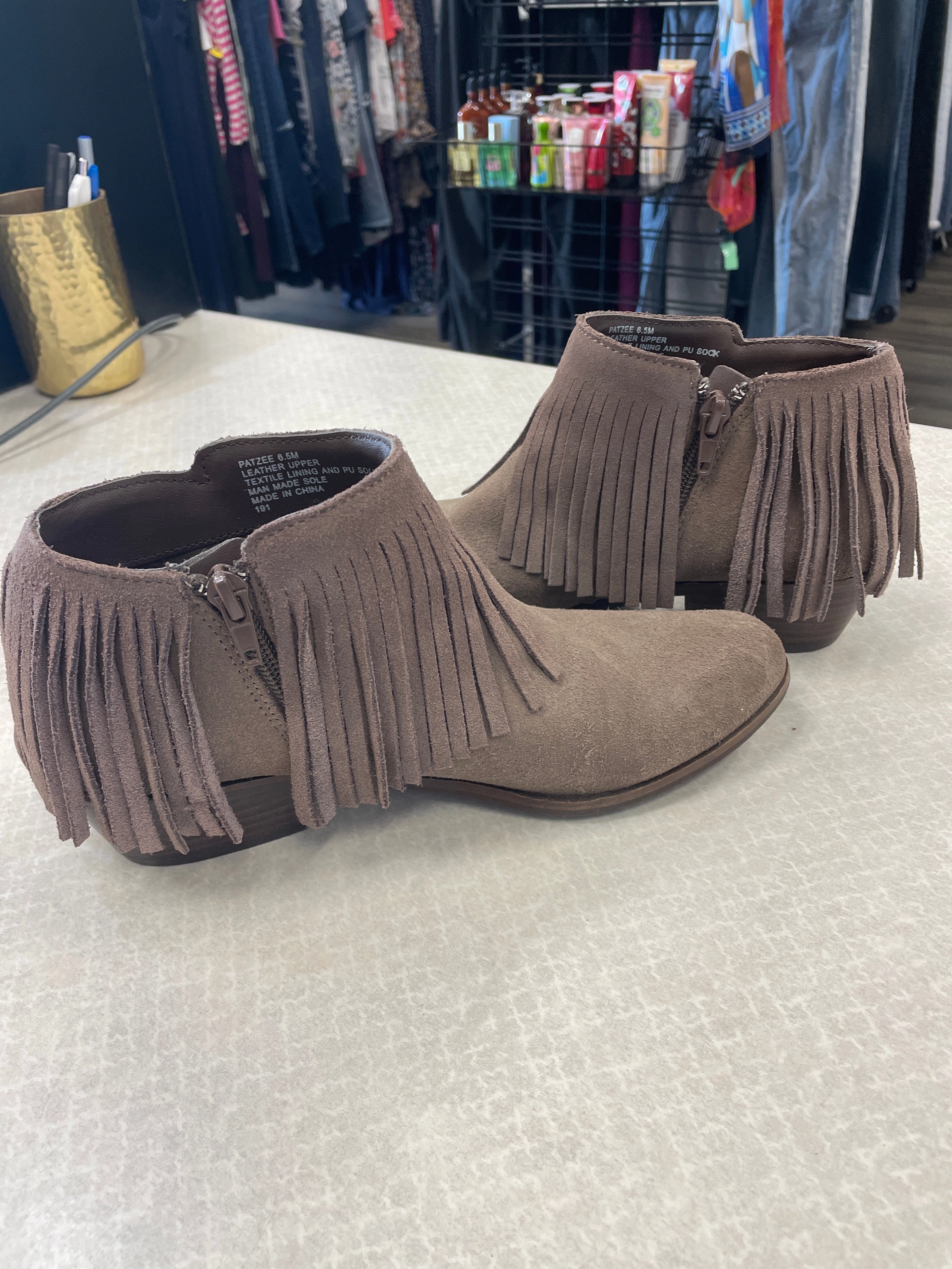 Ankle Boots For The Office Brown Boots Ankle Heels Steve Madden, Size 6.5