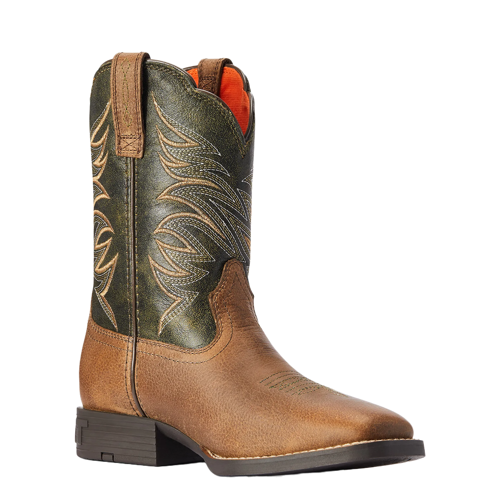 Ariat Youth Boy's Firecatcher Distressed Brown Western Boots 10042414 Women's Winter Boots