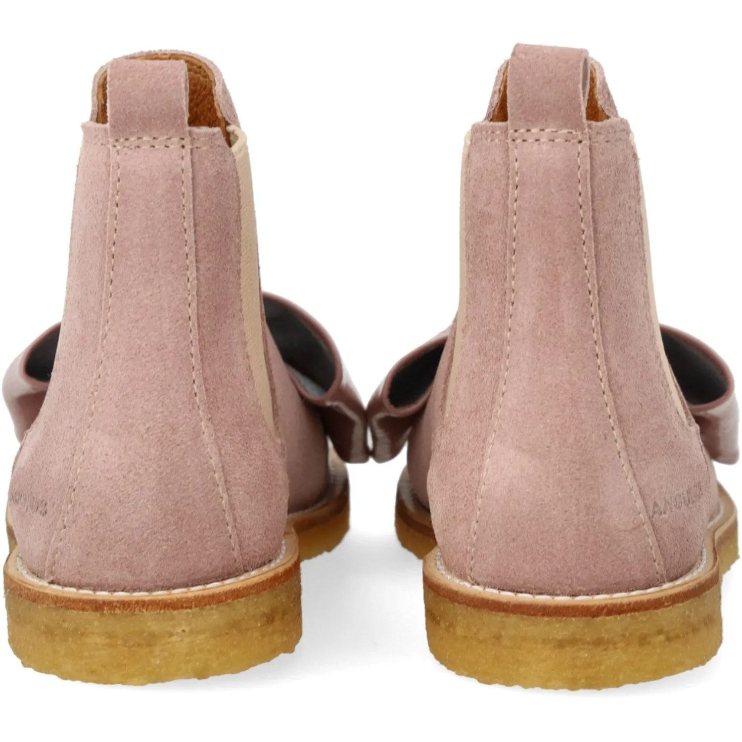 Angulus Faded Rose/Rose Elastic Chelsea Boot with Bow Ron Desantis Boots