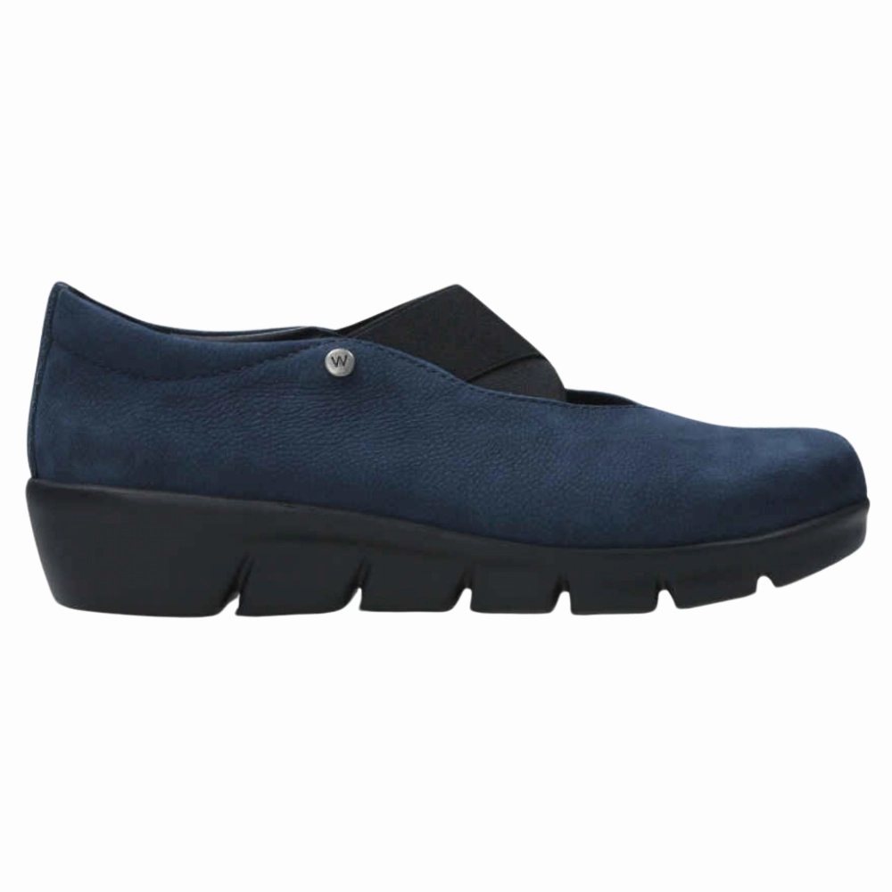 Wolky Cursa Antique Blue Nubuck Shoe (Women's) Shoe Carnival Slip Ons