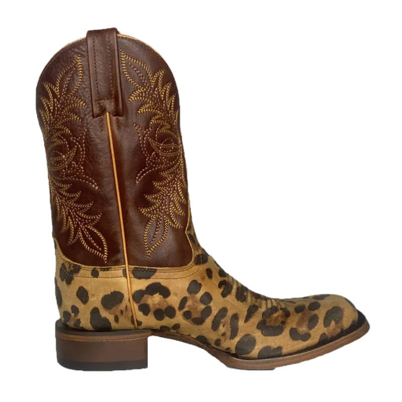 Knee High Flat Boots Caborca Silver Ladies Chita Miel & Brown Square Toe Boots SL-MEA089