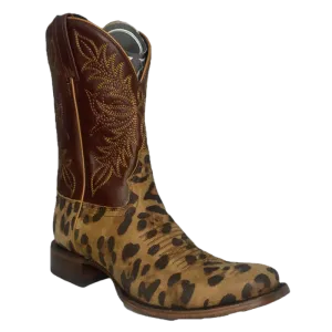 Cr7 Boots Caborca Silver Ladies Chita Miel & Brown Square Toe Boots SL-MEA089