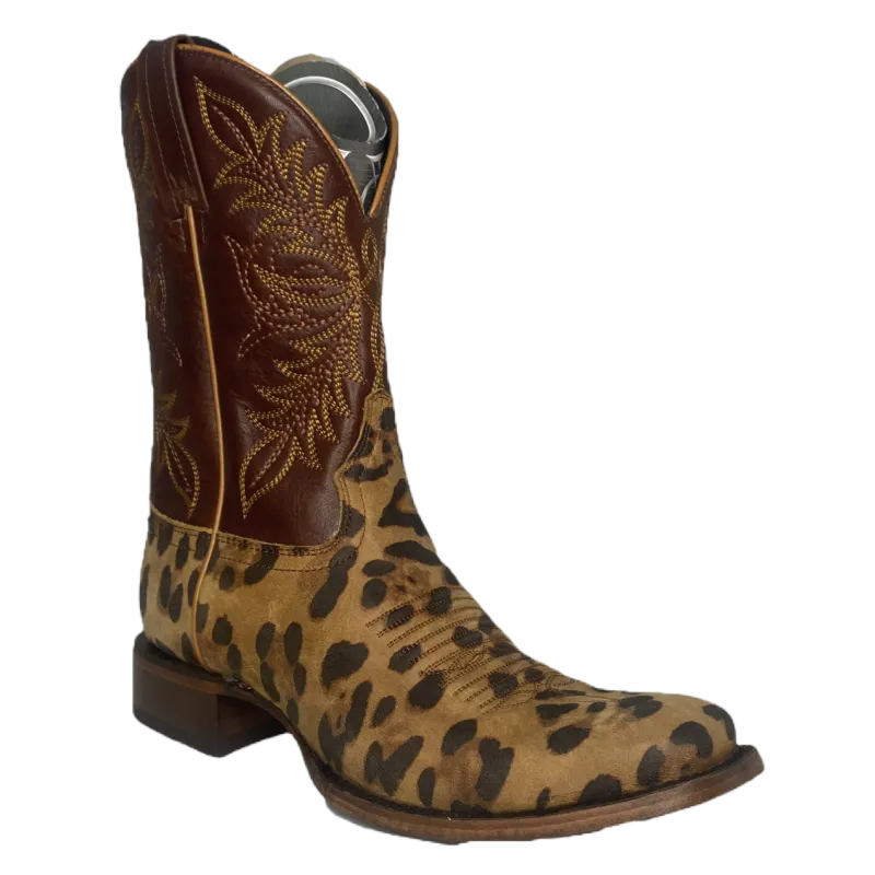 Madden Girl Boots Caborca Silver Ladies Chita Miel & Brown Square Toe Boots SL-MEA089