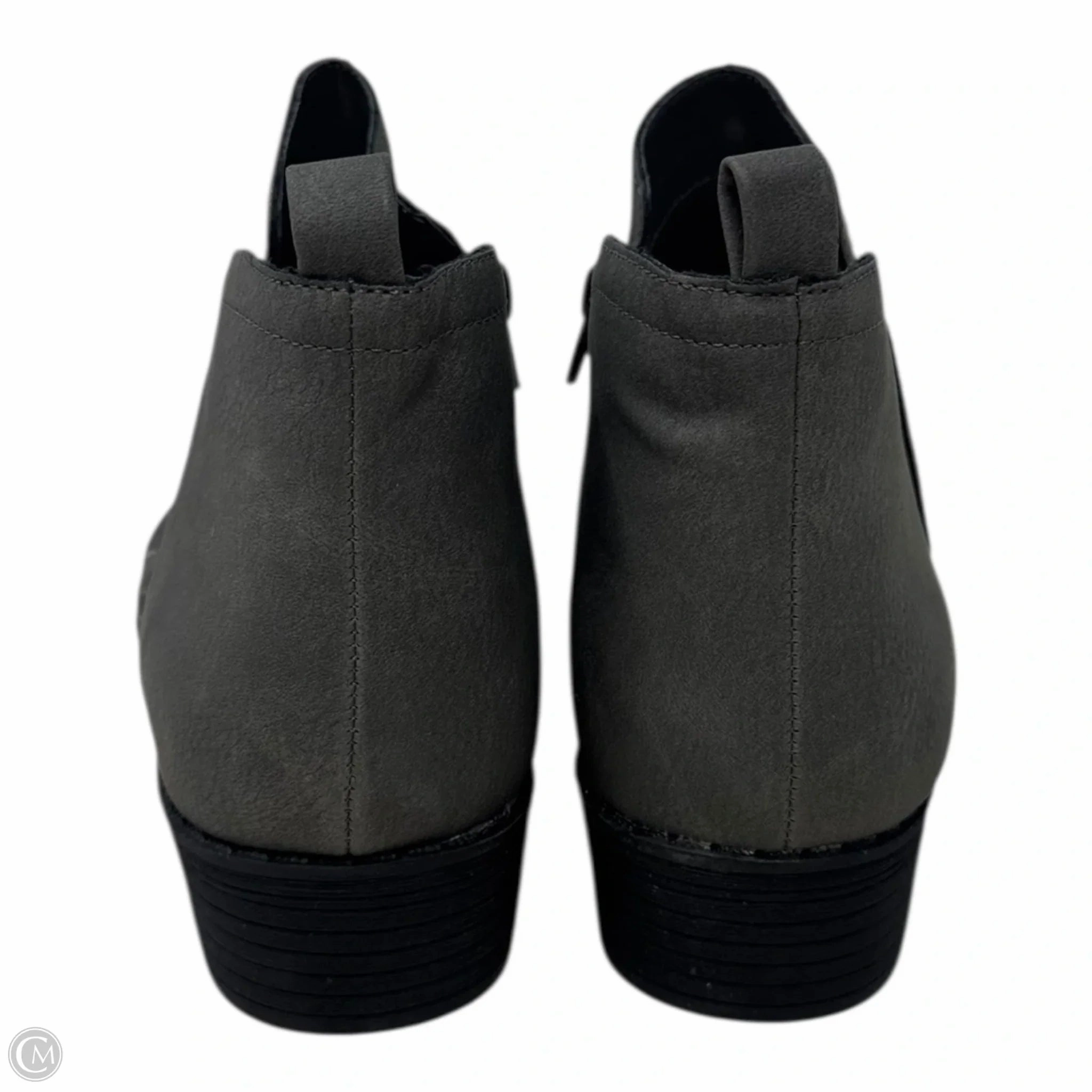 Cadee Boots Ankle Flats By Sun   Stone In Grey, Size: 10.5 Copenhagen Ankle Boots