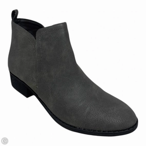 Ankle Boots In Leather Cadee Boots Ankle Flats By Sun   Stone In Grey, Size: 10.5