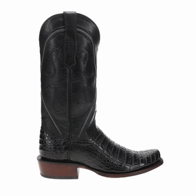 Georgia Giant Boots Caiman Belly 13 Inch Narrow Square Toe Cowboy Boots