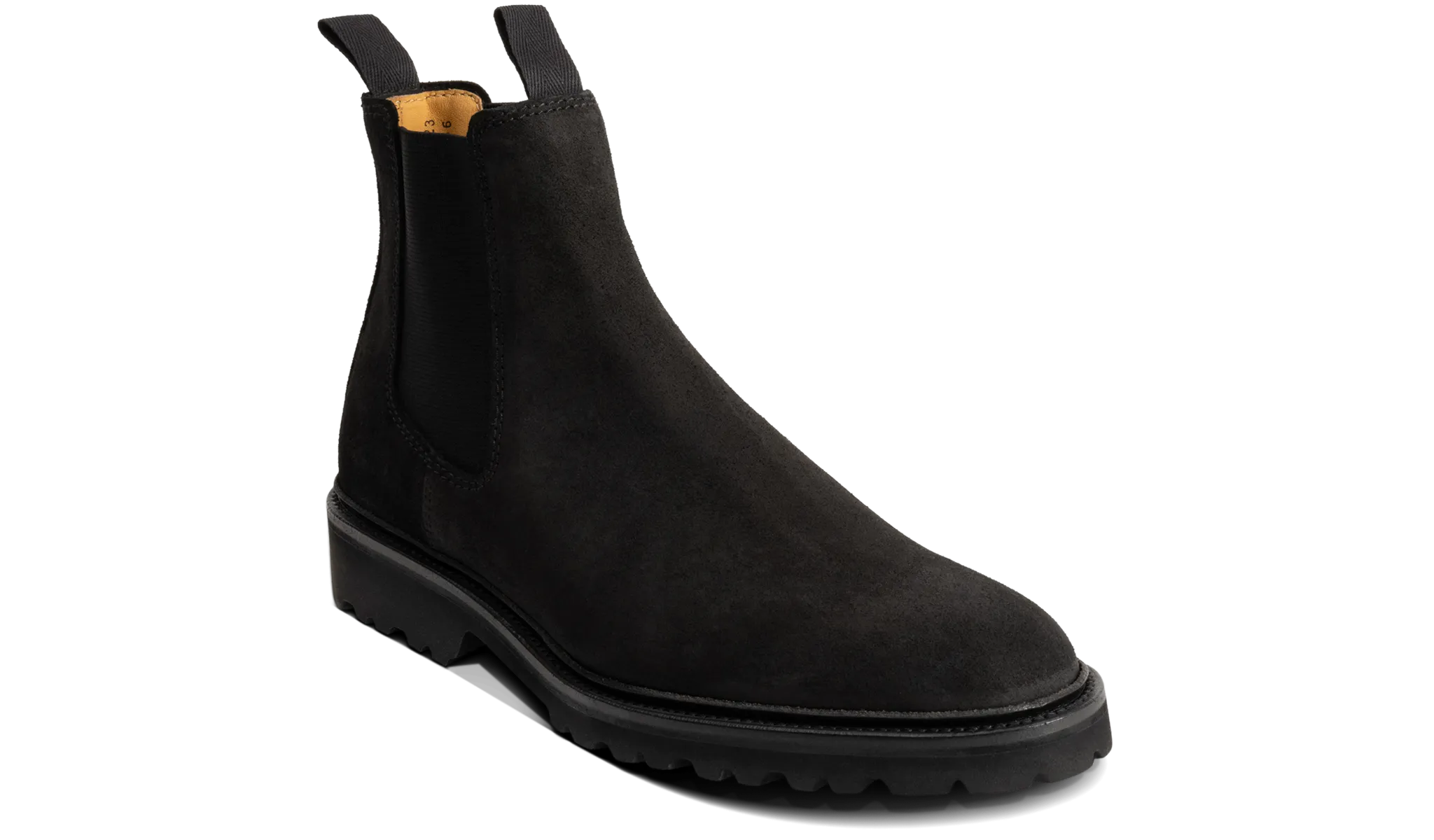 Camborne - Black Waxy Suede Anderson Bean Steel Toe Boots